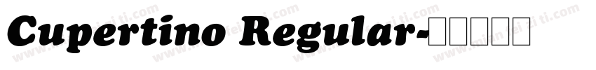 Cupertino Regular字体转换
